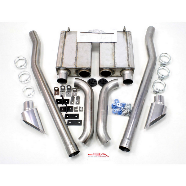 2 1/2 "Natural Dual Rear Exit Stainless Steel